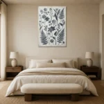 Premium Wall Art Dikey Html Edition – BOTANİCALNW2163 showcased in an elegant minimalist interior