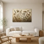 Premium Wall Art Yatay Html Edition – BOTANİCALNW2166 styled in a refined neutral interior