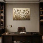 Premium Wall Art Yatay Html Edition – BOTANİCALNW2166 displayed in a contemporary gallery-inspired room