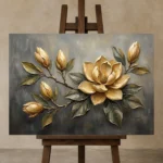 Premium Wall Art Yatay Html Edition – BOTANİCALNW2168 displayed on a studio easel