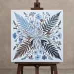 Premium Wall Art Kare Html Edition – BOTANİCALNW2169 displayed on a studio easel