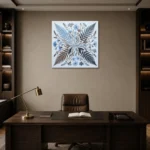 Premium Wall Art Kare Html Edition – BOTANİCALNW2169 displayed in a contemporary gallery-inspired room