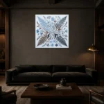 Premium Wall Art Kare Html Edition – BOTANİCALNW2169 shown in a warm modern interior