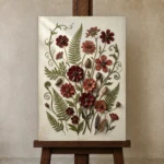 Premium Wall Art Dikey Html Edition – BOTANİCALNW2172 displayed on a studio easel