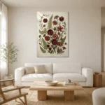 Premium Wall Art Dikey Html Edition – BOTANİCALNW2172 styled in a refined neutral interior