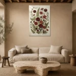 Premium Wall Art Dikey Html Edition – BOTANİCALNW2172 presented in a sophisticated home setting