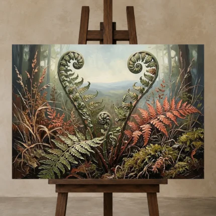 Premium Wall Art Yatay Html Edition – BOTANİCALNW2177 displayed on a studio easel
