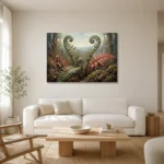 Premium Wall Art Yatay Html Edition – BOTANİCALNW2177 styled in a refined neutral interior