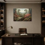 Premium Wall Art Yatay Html Edition – BOTANİCALNW2177 displayed in a contemporary gallery-inspired room