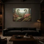 Premium Wall Art Yatay Html Edition – BOTANİCALNW2177 shown in a warm modern interior
