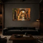 Premium Wall Art Yatay Html Edition – CINEMATICNW2002 shown in a warm modern interior