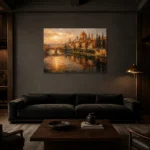 Premium Wall Art Yatay Html Edition – CINEMATICNW2003 shown in a warm modern interior