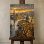 Premium Wall Art Dikey Html Edition – CINEMATICNW2005 displayed on a studio easel