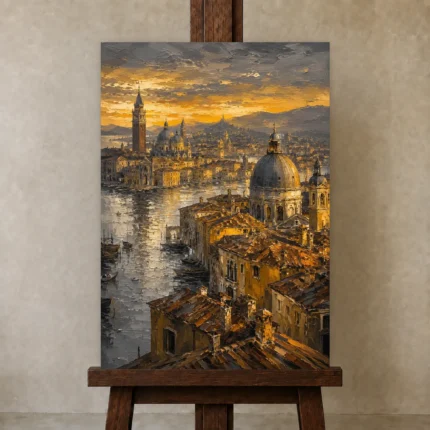 Premium Wall Art Dikey Html Edition – CINEMATICNW2005 displayed on a studio easel
