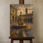 Premium Wall Art Dikey Html Edition – CINEMATICNW2006 displayed on a studio easel