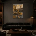 Premium Wall Art Dikey Html Edition – CINEMATICNW2006 shown in a warm modern interior