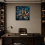 Premium Wall Art Kare Html Edition – CINEMATICNW2007 displayed in a contemporary gallery-inspired room