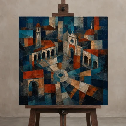 Premium Wall Art Kare Html Edition – CINEMATICNW2008 displayed on a studio easel