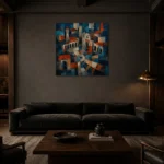 Premium Wall Art Kare Html Edition – CINEMATICNW2008 shown in a warm modern interior