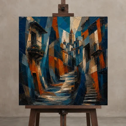 Premium Wall Art Kare Html Edition – CINEMATICNW2009 displayed on a studio easel