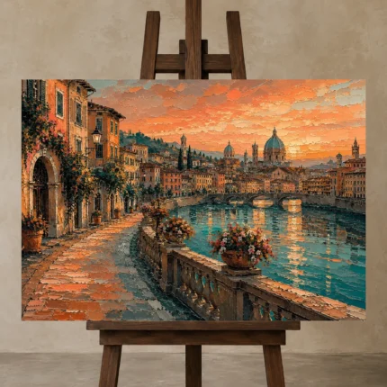 Premium Wall Art Yatay Html Edition – CINEMATICNW2010 displayed on a studio easel