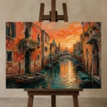 Premium Wall Art Yatay Html Edition – CINEMATICNW2011 displayed on a studio easel