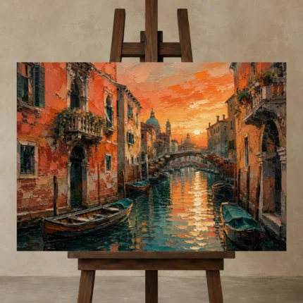 Premium Wall Art Yatay Html Edition – CINEMATICNW2011 displayed on a studio easel