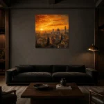 Premium Wall Art Kare Html Edition – CINEMATICNW2016 shown in a warm modern interior
