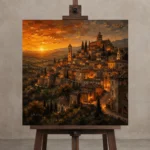 Premium Wall Art Kare Html Edition – CINEMATICNW2018 displayed on a studio easel