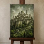 Premium Wall Art Dikey Html Edition – CINEMATICNW2022 displayed on a studio easel