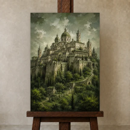 Premium Wall Art Dikey Html Edition – CINEMATICNW2022 displayed on a studio easel