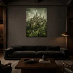 Premium Wall Art Dikey Html Edition – CINEMATICNW2022 shown in a warm modern interior
