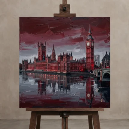 Premium Wall Art Kare Html Edition – CINEMATICNW2031 displayed on a studio easel