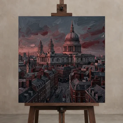 Premium Wall Art Kare Html Edition – CINEMATICNW2033 displayed on a studio easel