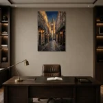 Premium Wall Art Dikey Html Edition – CINEMATICNW2037 displayed in a contemporary gallery-inspired room