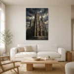 Premium Wall Art Dikey Html Edition – CINEMATICNW2039 styled in a refined neutral interior