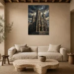 Premium Wall Art Dikey Html Edition – CINEMATICNW2039 presented in a sophisticated home setting