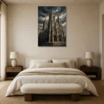 Premium Wall Art Dikey Html Edition – CINEMATICNW2039 showcased in an elegant minimalist interior