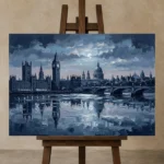Premium Wall Art Yatay Html Edition – CINEMATICNW2044 displayed on a studio easel