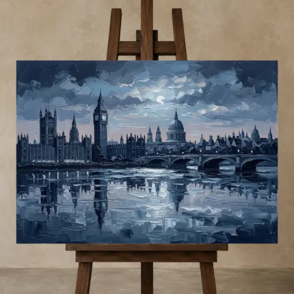 Premium Wall Art Yatay Html Edition – CINEMATICNW2044 displayed on a studio easel