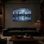 Premium Wall Art Yatay Html Edition – CINEMATICNW2044 shown in a warm modern interior