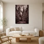 Premium Wall Art Dikey Html Edition – CINEMATICNW2046 styled in a refined neutral interior