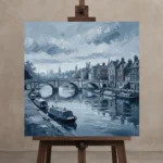 Premium Wall Art Kare Html Edition – CINEMATICNW2050 displayed on a studio easel