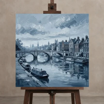 Premium Wall Art Kare Html Edition – CINEMATICNW2050 displayed on a studio easel