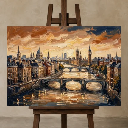 Premium Wall Art Yatay Html Edition – CINEMATICNW2052 displayed on a studio easel