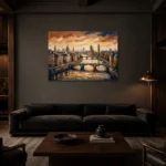 Premium Wall Art Yatay Html Edition – CINEMATICNW2052 shown in a warm modern interior