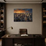 Premium Wall Art Yatay Html Edition – CINEMATICNW2054 displayed in a contemporary gallery-inspired room