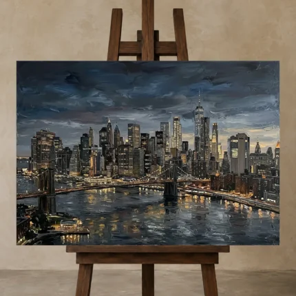 Premium Wall Art Yatay Html Edition – CINEMATICNW2058 displayed on a studio easel