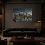 Premium Wall Art Yatay Html Edition – CINEMATICNW2058 shown in a warm modern interior