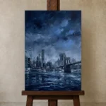 Premium Wall Art Dikey Html Edition – CINEMATICNW2063 displayed on a studio easel